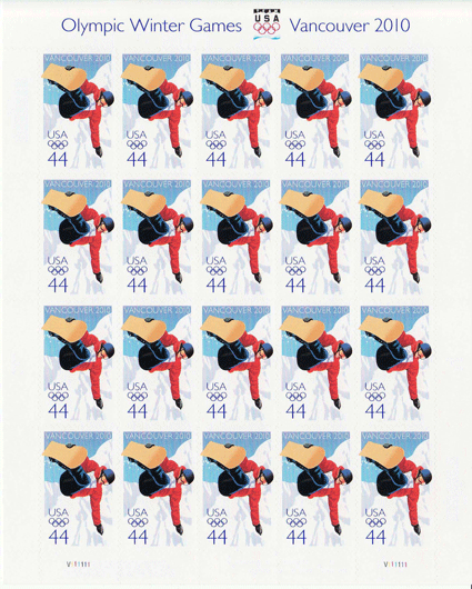 Olympic Winter Games stamp sheet -- 2010 Vancouver, Canada