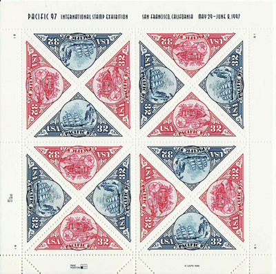 Pacific'97 stamp sheet