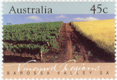Australia vineyards stamp, 45 c