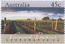 Australian vineyard stamp, 45 c