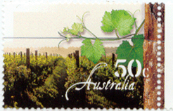 Australia wine stamp