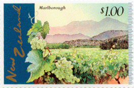 New Zealand vineyard stamp, $1.00
