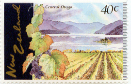 New Zealand vineyard stamp, 40 c.