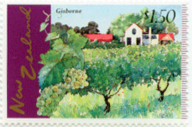New Zeland vineyard stamp, $1.50
